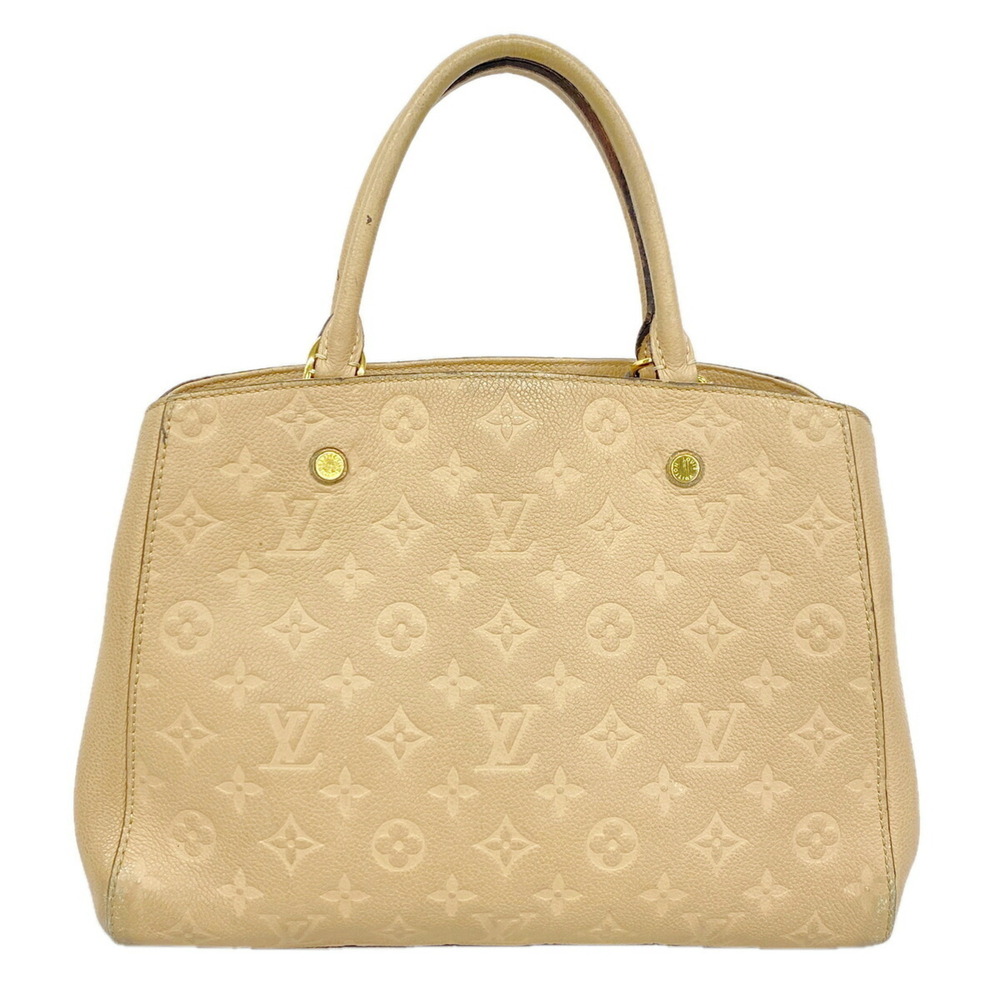 Louis Vuitton handbag, Monogram Empreinte Montaigne MM M41152, Dune, ladies'.